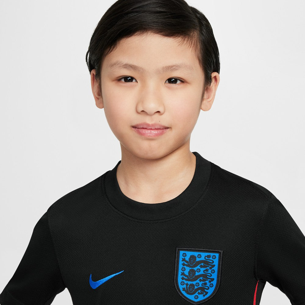 England Women's National Team Youth 2025/26 Away Replica Jersey - Nike Black