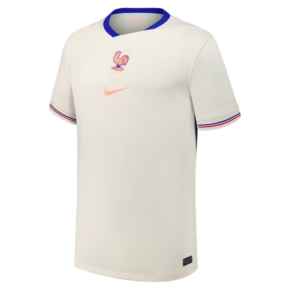 France Women's National Team Youth 2025/26 Away Replica Jersey - Nike Cream