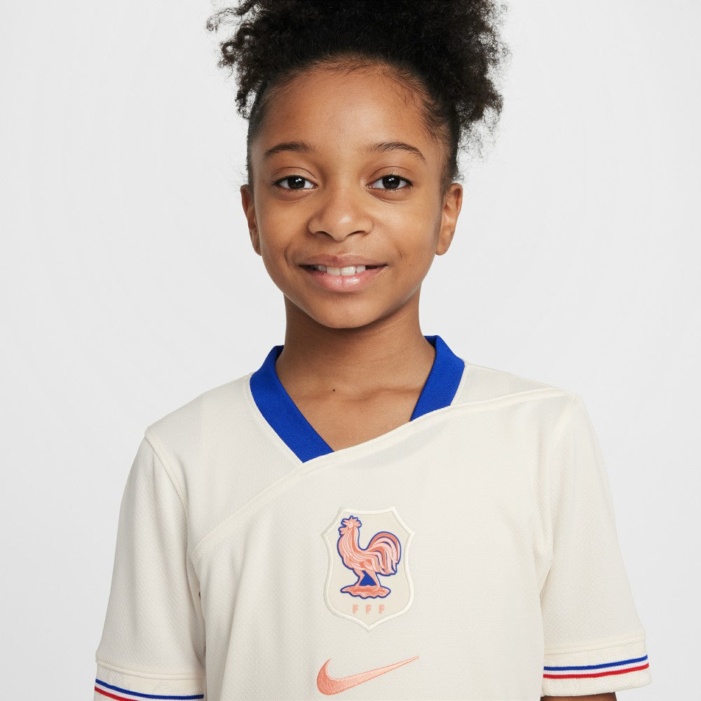 France Women's National Team Youth 2025/26 Away Replica Jersey - Nike Cream