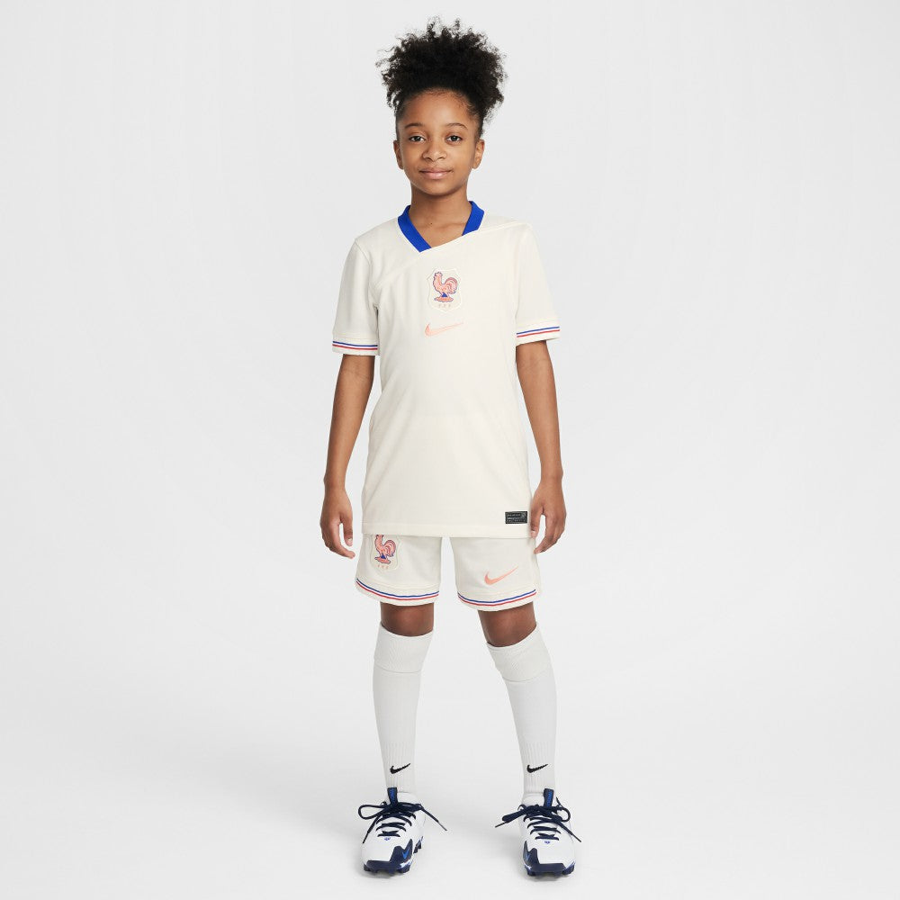 France Women's National Team Youth 2025/26 Away Replica Jersey - Nike Cream