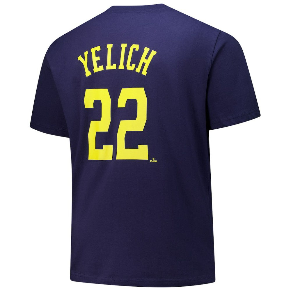 MLB Christian Yelich Milwaukee Brewers Fanatics Big & Tall Name & Number T-Shirt