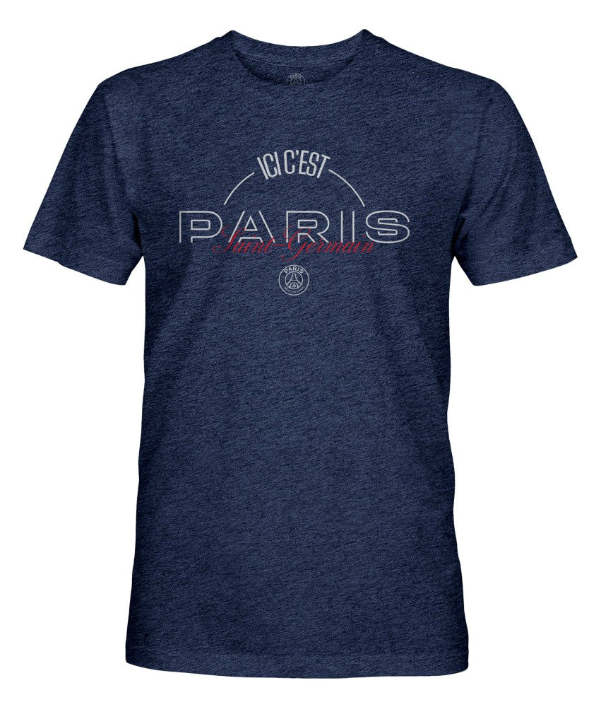 Paris Saint-Germain 1863FC Slogan Vintage Tri-Blend T-Shirt -  Navy