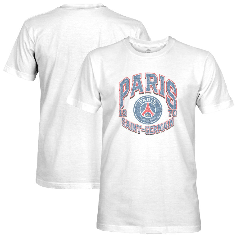 Paris Saint-Germain 1863FC Retro Wordmark T-Shirt -  White