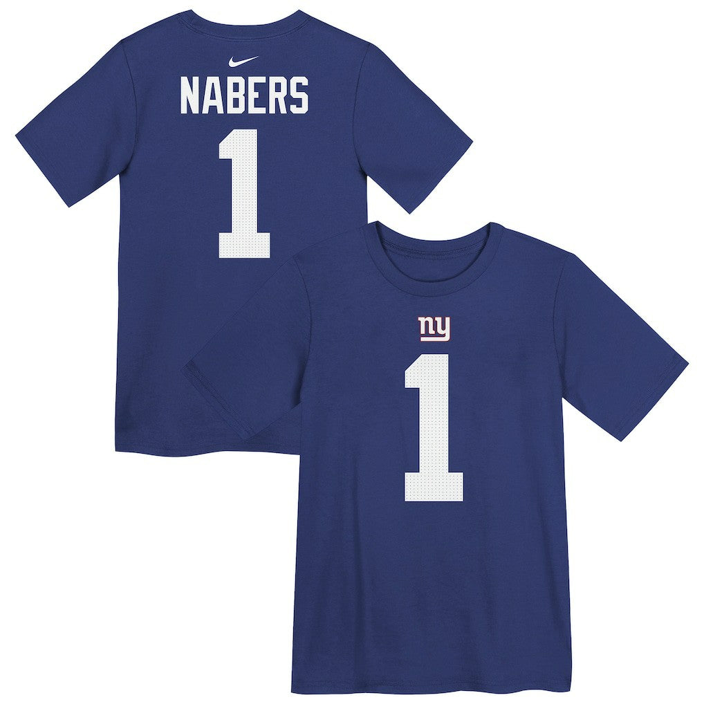 Malik Nabers  Preschool Name & Number T-Shirt - New York Giants