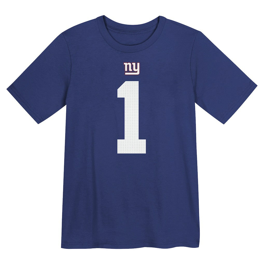 Malik Nabers  Preschool Name & Number T-Shirt - New York Giants