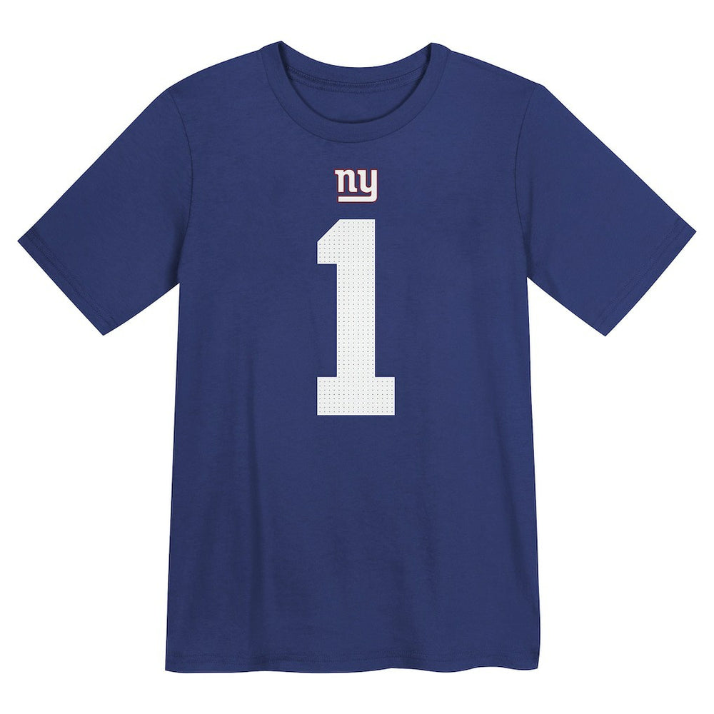 Malik Nabers  Preschool Name & Number T-Shirt - New York Giants