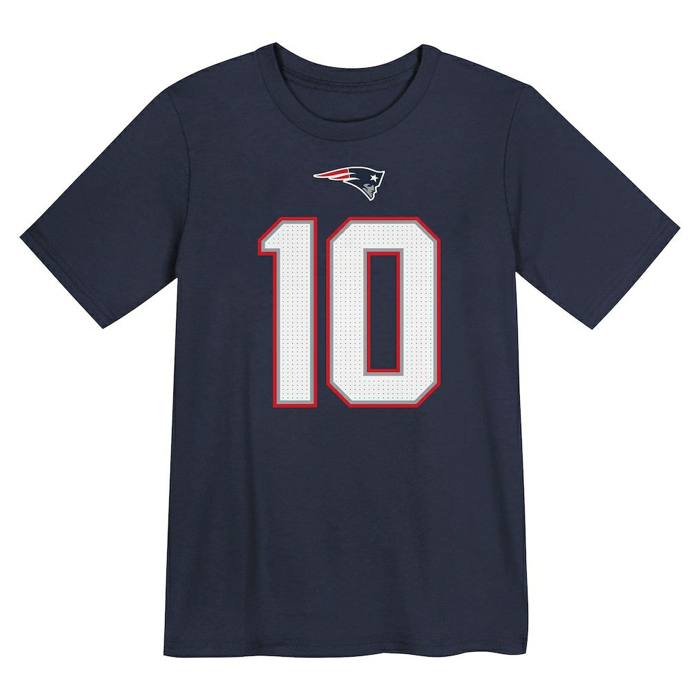 Drake Maye  Preschool Player Name & Number T-Shirt - New England Patriots