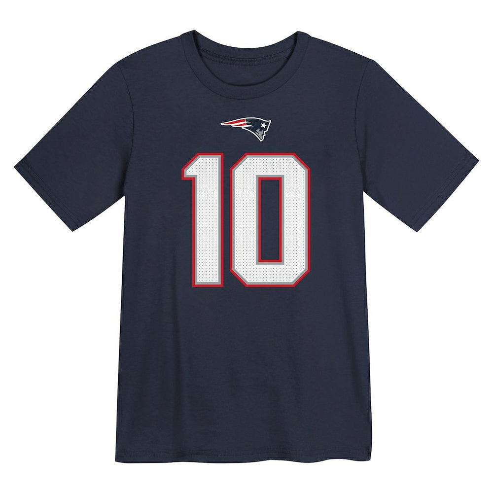 Drake Maye  Preschool Player Name & Number T-Shirt - New England Patriots