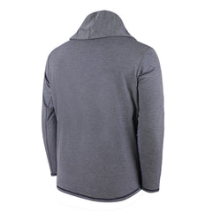 MLB Los Angeles Angels Butter Stripe Tri-Blend Long Sleeve Hoodie T-Shirt - Navy