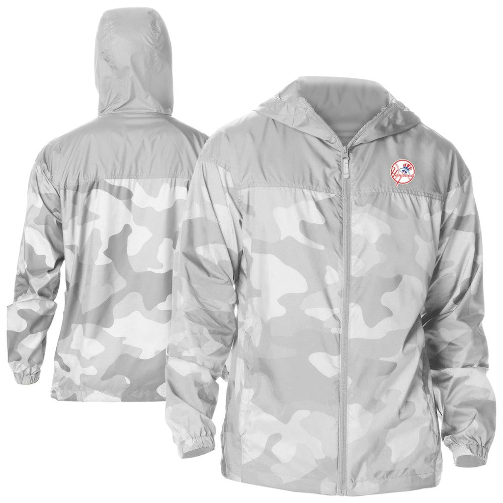 MLB New York Yankees Columbia Camo Flash Challenger Full-Zip Windbreaker Jacket