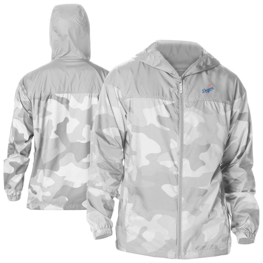 MLB Los Angeles Dodgers Columbia Camo Flash Challenger Full-Zip Windbreaker Jacket