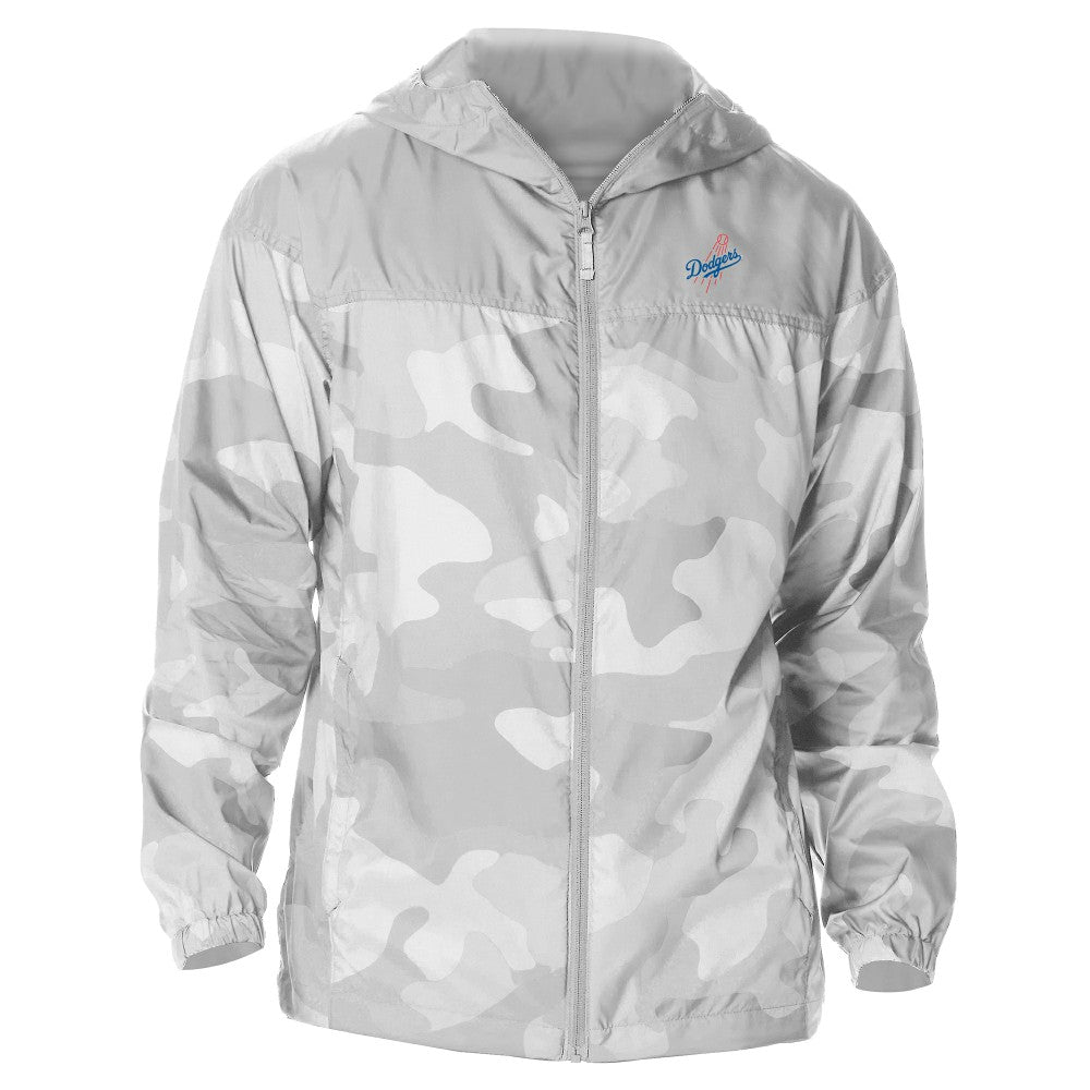 MLB Los Angeles Dodgers Columbia Camo Flash Challenger Full-Zip Windbreaker Jacket