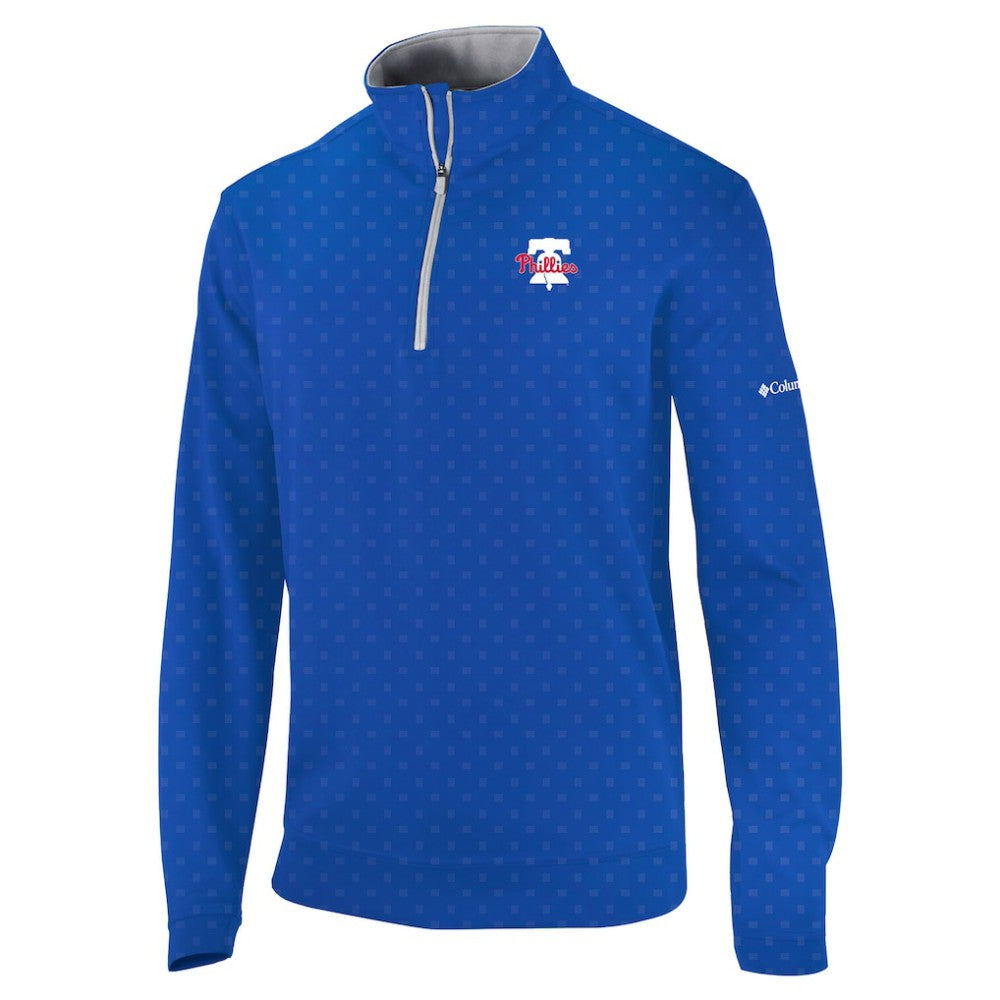 MLB Philadelphia Phillies Columbia Wickham Hills Omni-Wick Quarter-Zip Jacket