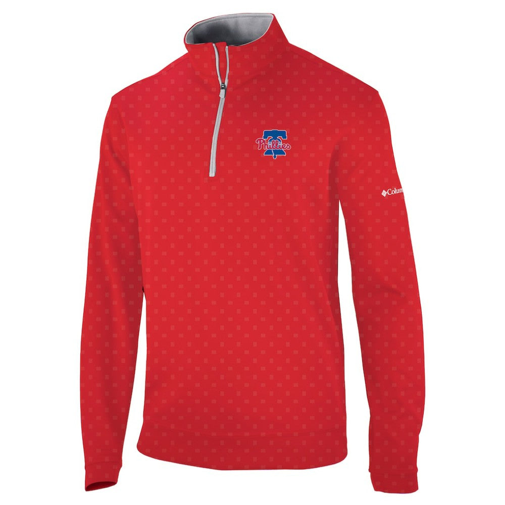 MLB Philadelphia Phillies Columbia Wickham Hills Omni-Wick Quarter-Zip Jacket
