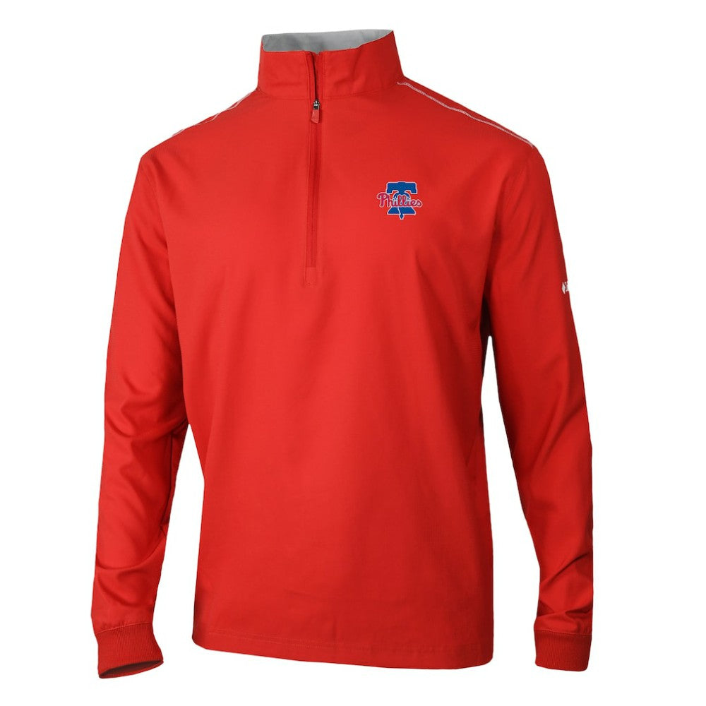 MLB Philadelphia Phillies Columbia Omni-Wick Bogey's Paradise Quarter-Zip Top