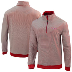 MLB Philadelphia Phillies Columbia Omni-Wick Even Lie Quarter-Zip Pullover Top