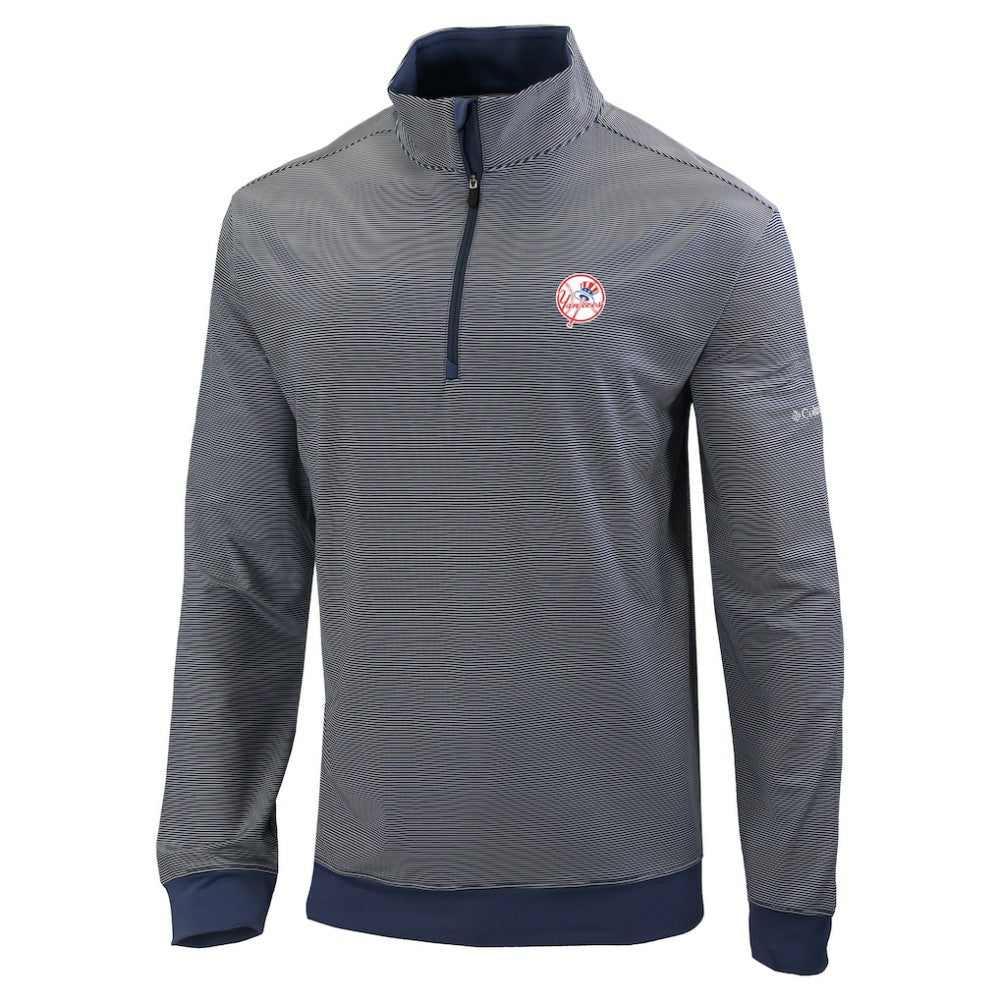 MLB New York Yankees Columbia Omni-Wick Even Lie Quarter-Zip Pullover Top