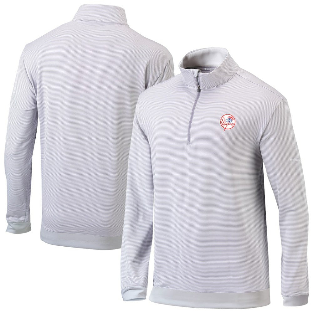 MLB New York Yankees Columbia Omni-Wick Even Lie Quarter-Zip Pullover Top