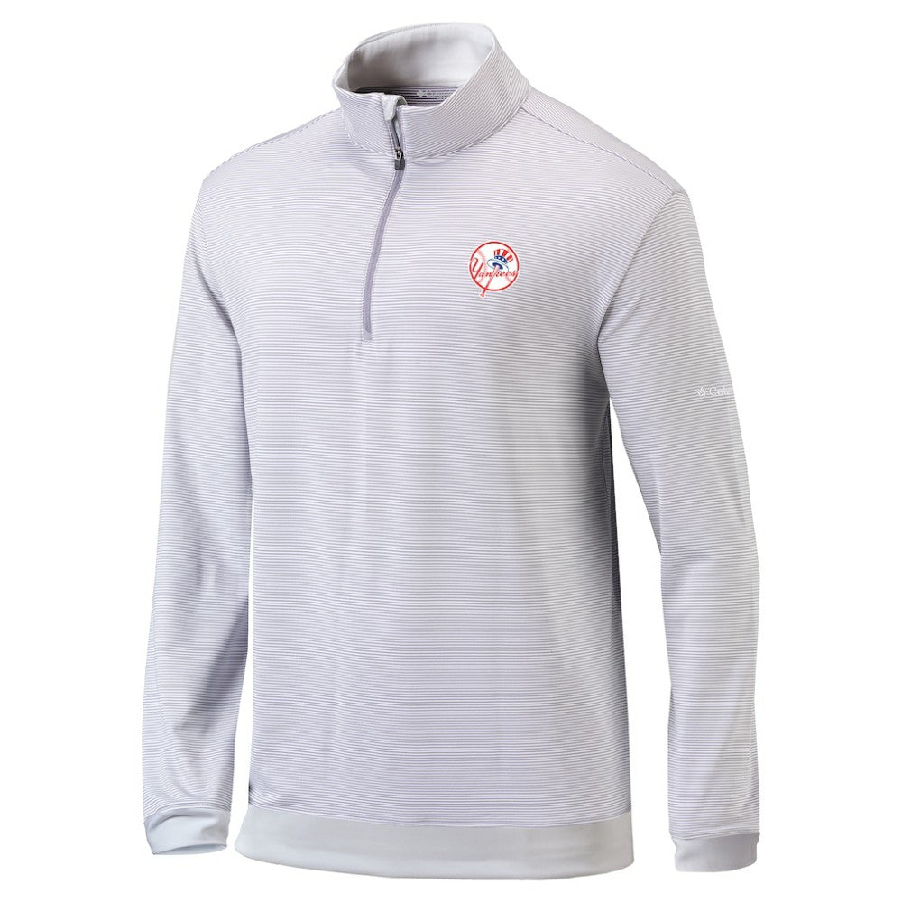 MLB New York Yankees Columbia Omni-Wick Even Lie Quarter-Zip Pullover Top