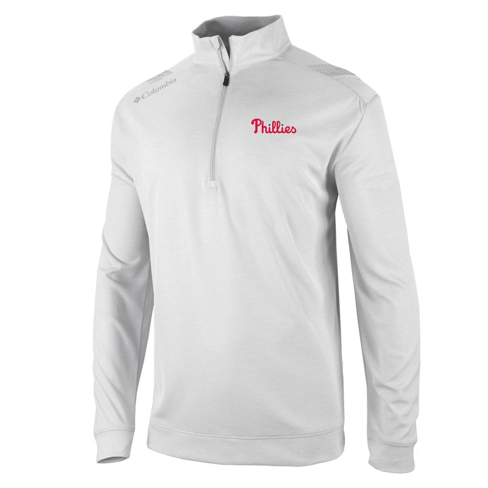 MLB Philadelphia Phillies Columbia Oakland Downs Omni-Wick Quarter-Zip Top