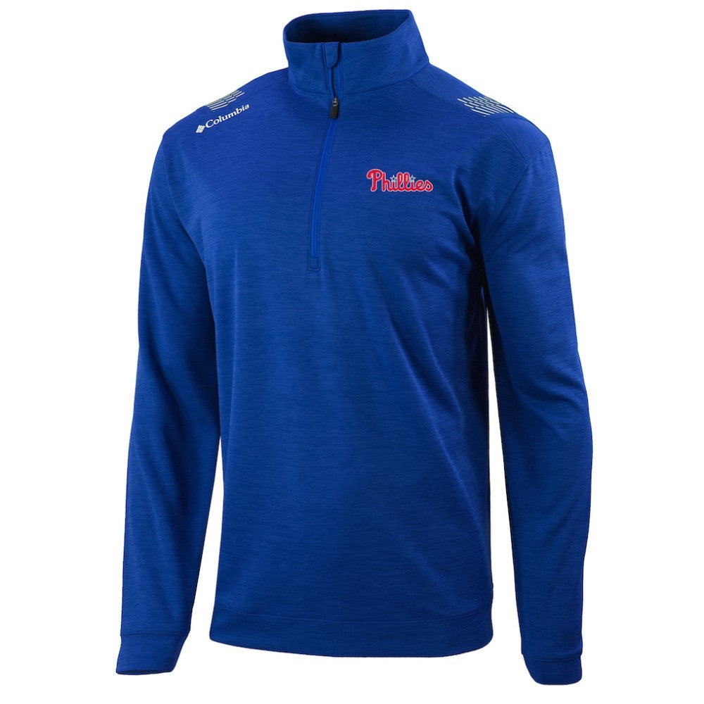 MLB Philadelphia Phillies Columbia Oakland Downs Omni-Wick Quarter-Zip Top