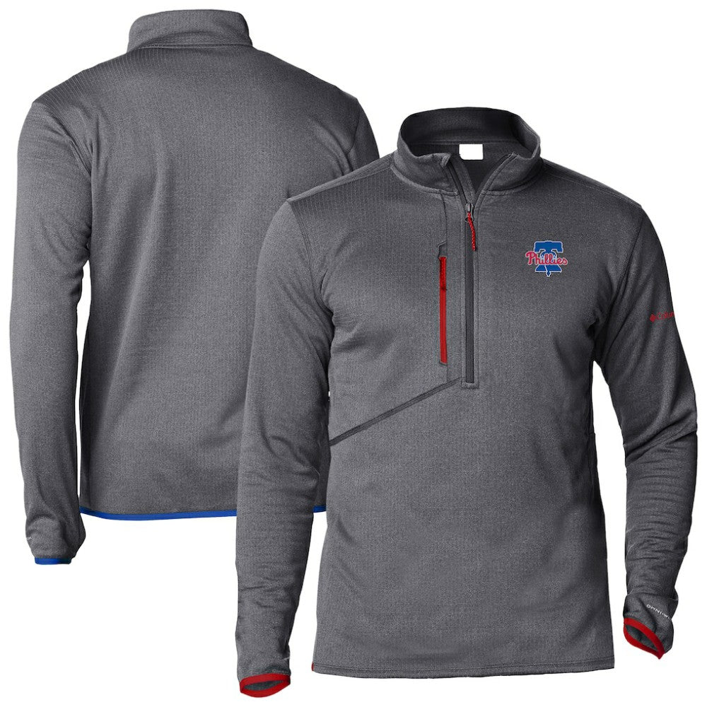MLB Philadelphia Phillies Columbia Park View Omni-Wick Half-Zip Top