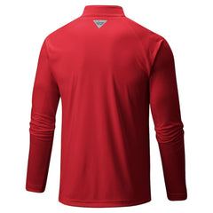 MLB Philadelphia Phillies Columbia Terminal Tackle Raglan Omni-Shade Quarter-Zip Pullover Top