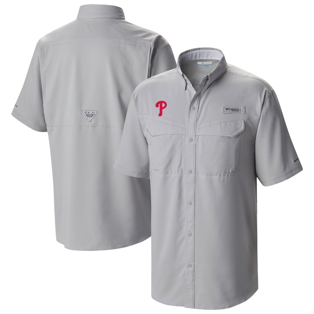 MLB Philadelphia Phillies Columbia Omni-Wick Low Drag Offshore Button-Up Shirt