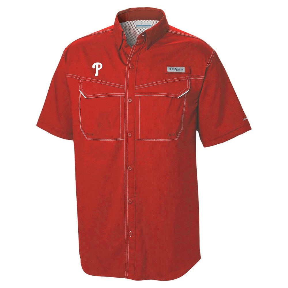 MLB Philadelphia Phillies Columbia Omni-Wick Low Drag Offshore Button-Up Shirt