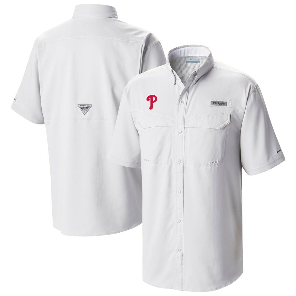 MLB Philadelphia Phillies Columbia Omni-Wick Low Drag Offshore Button-Up Shirt
