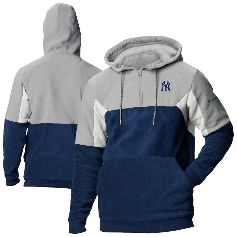 MLB New York Yankees Columbia Lodge Fleece Quarter-Zip Hoodie