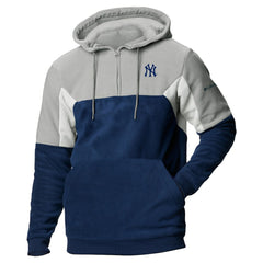 MLB New York Yankees Columbia Lodge Fleece Quarter-Zip Hoodie