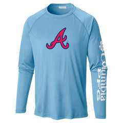 MLB Atlanta Braves Columbia Terminal Tackle Long Sleeve T-Shirt