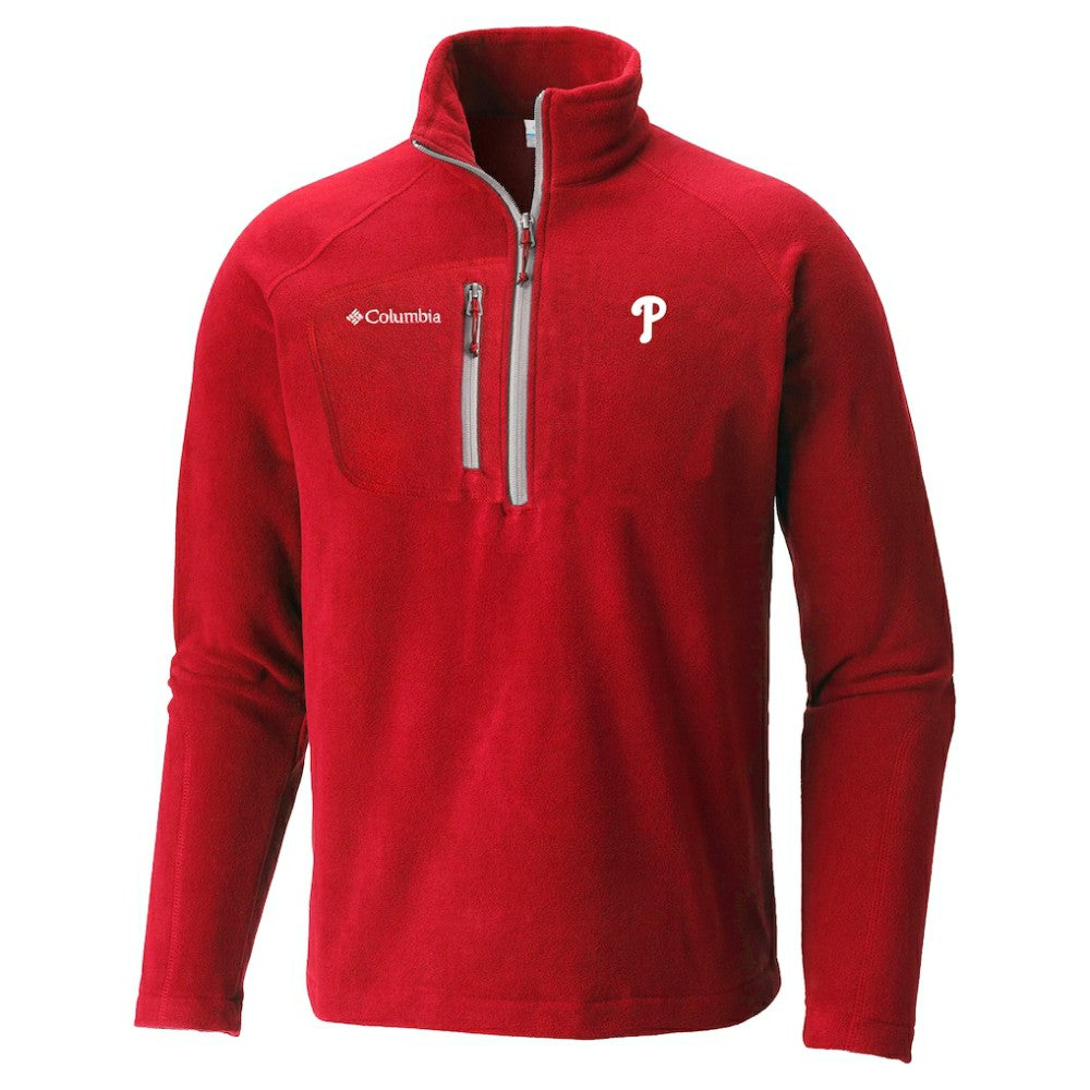 MLB Philadelphia Phillies Columbia Fast Trek III Half-Zip Fleece Pullover