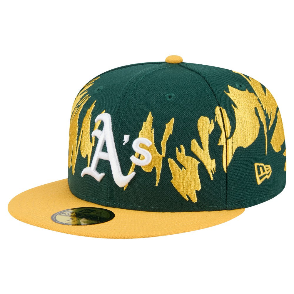 MLB Athletics New Era Retro Pattern 59FIFTY Fitted Hat