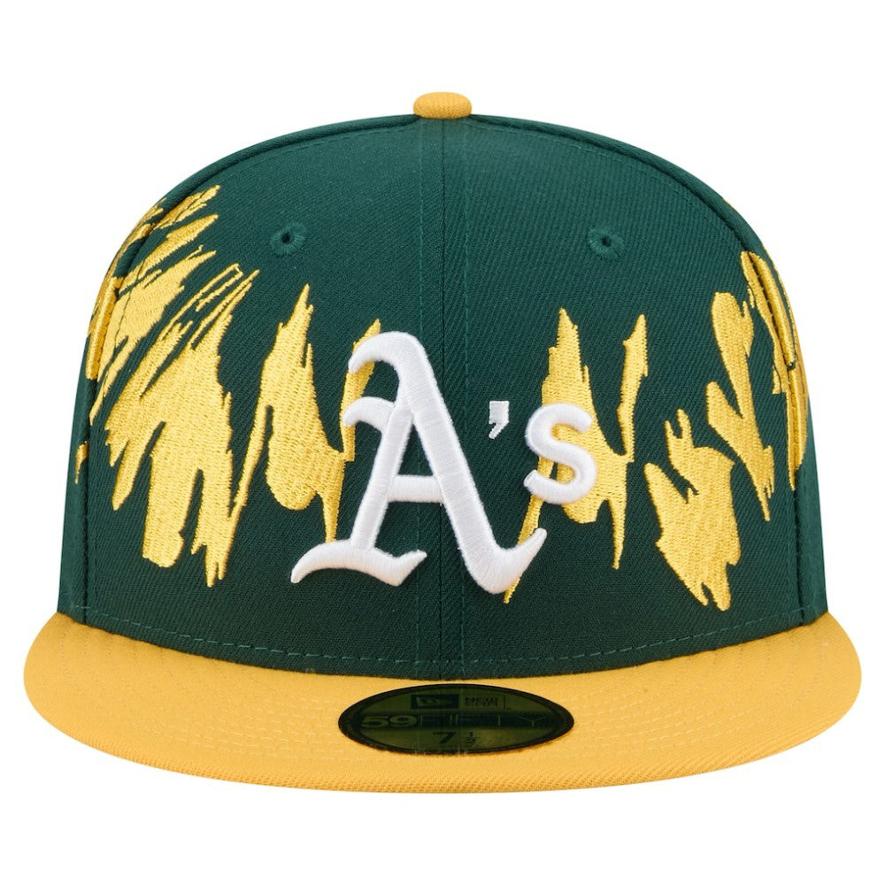 MLB Athletics New Era Retro Pattern 59FIFTY Fitted Hat