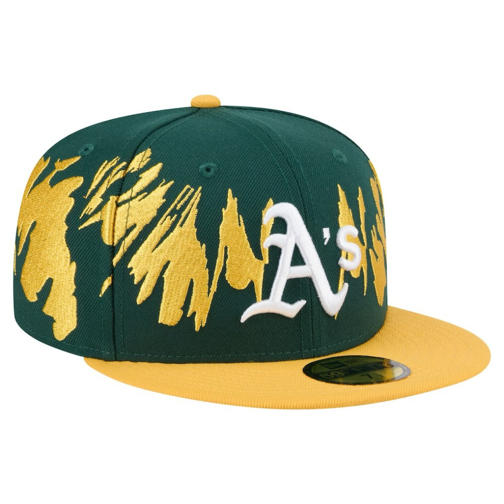MLB Athletics New Era Retro Pattern 59FIFTY Fitted Hat