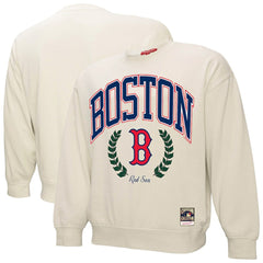 MLB Boston Red Sox Mitchell & Ness Women's Cooperstown Collection Laurel Pullover Sweatshirt