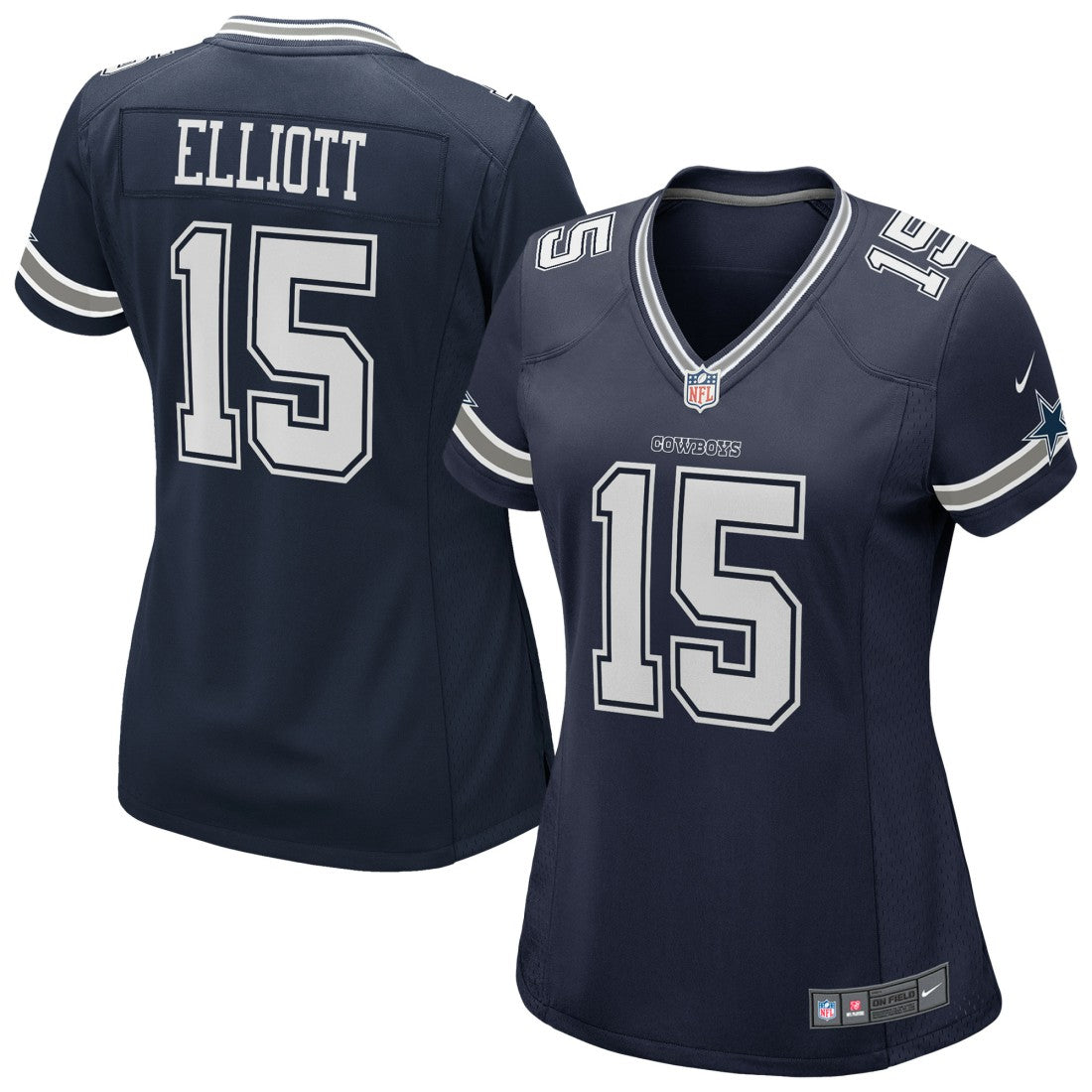 Ezekiel Elliott  Women's Game Jersey - Dallas Cowboys