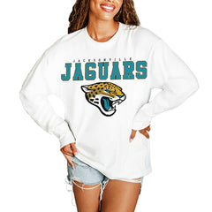 Gameday Couture Women's Big Goals Oversized Long Sleeve T-Shirt - Jacksonville Jaguars