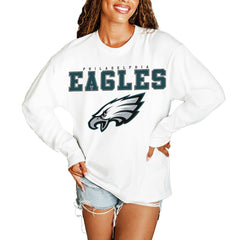 Gameday Couture Women's Big Goals Oversized Long Sleeve T-Shirt - Philadelphia Eagles