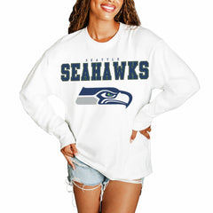 Gameday Couture Women's Big Goals Oversized Long Sleeve T-Shirt - Seattle Seahawks