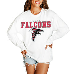 Gameday Couture Women's Big Goals Oversized Long Sleeve T-Shirt - Atlanta Falcons