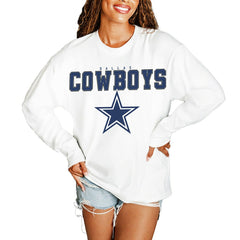 Gameday Couture Women's Big Goals Oversized Long Sleeve T-Shirt - Dallas Cowboys