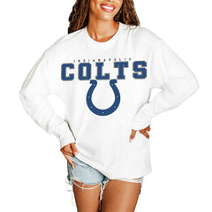 Gameday Couture Women's Big Goals Oversized Long Sleeve T-Shirt - Indianapolis Colts