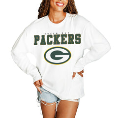 Gameday Couture Women's Big Goals Oversized Long Sleeve T-Shirt - Green Bay Packers