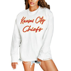 Gameday Couture Women's Classic Comeback Oversized Long Sleeve T-Shirt - Kansas City Chiefs