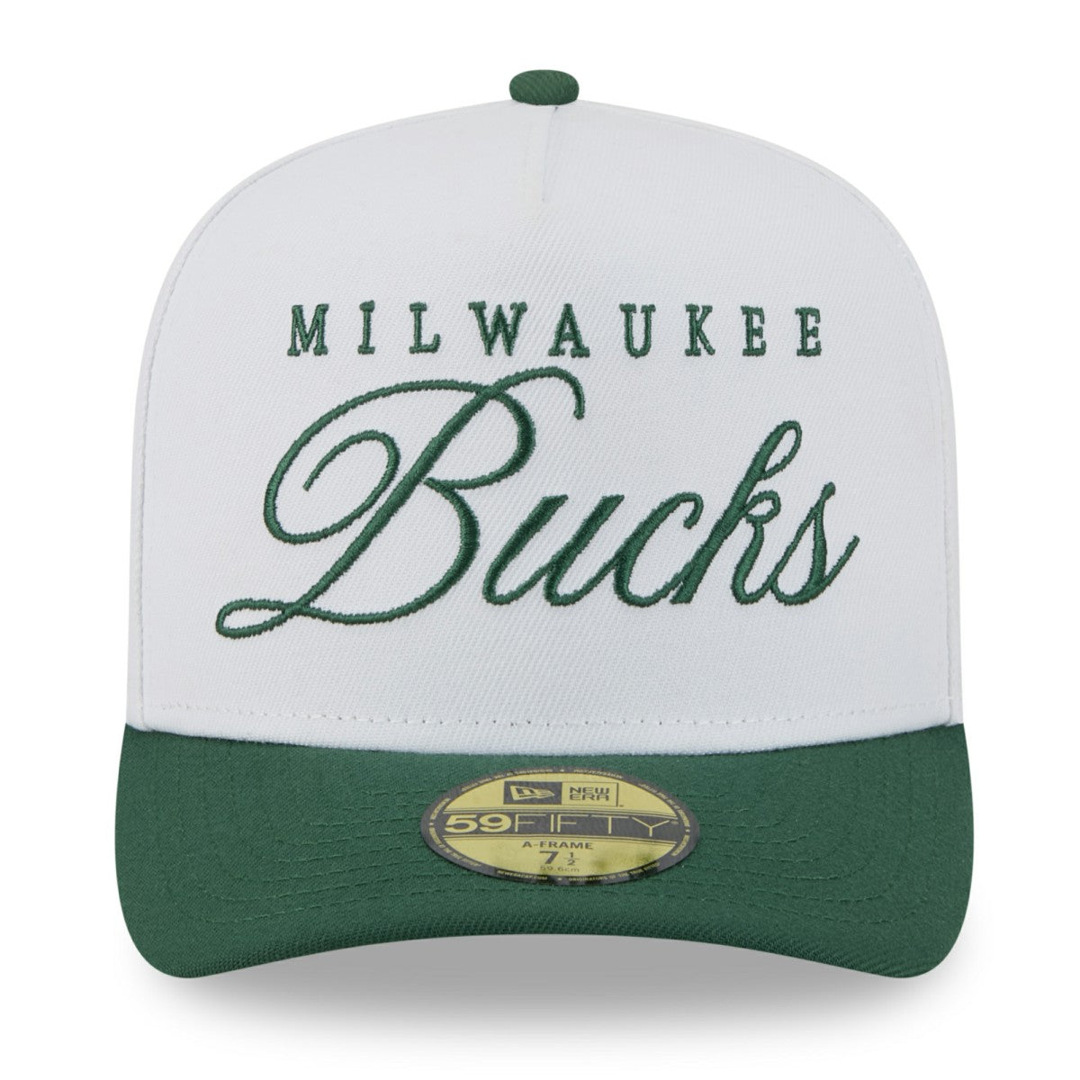NBA Milwaukee Bucks 2025 NBA Draft A-Frame 59FIFTY Fitted Hat