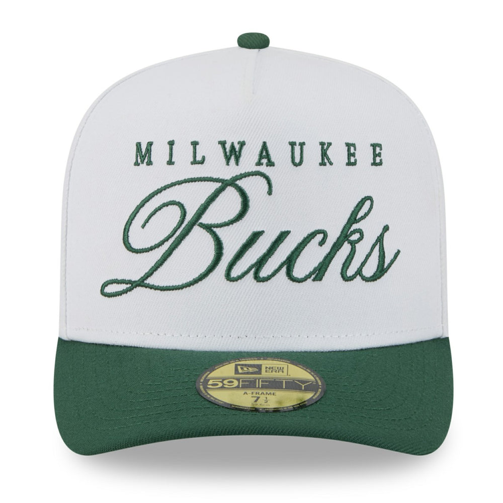 NBA Milwaukee Bucks 2025 NBA Draft A-Frame 59FIFTY Fitted Hat