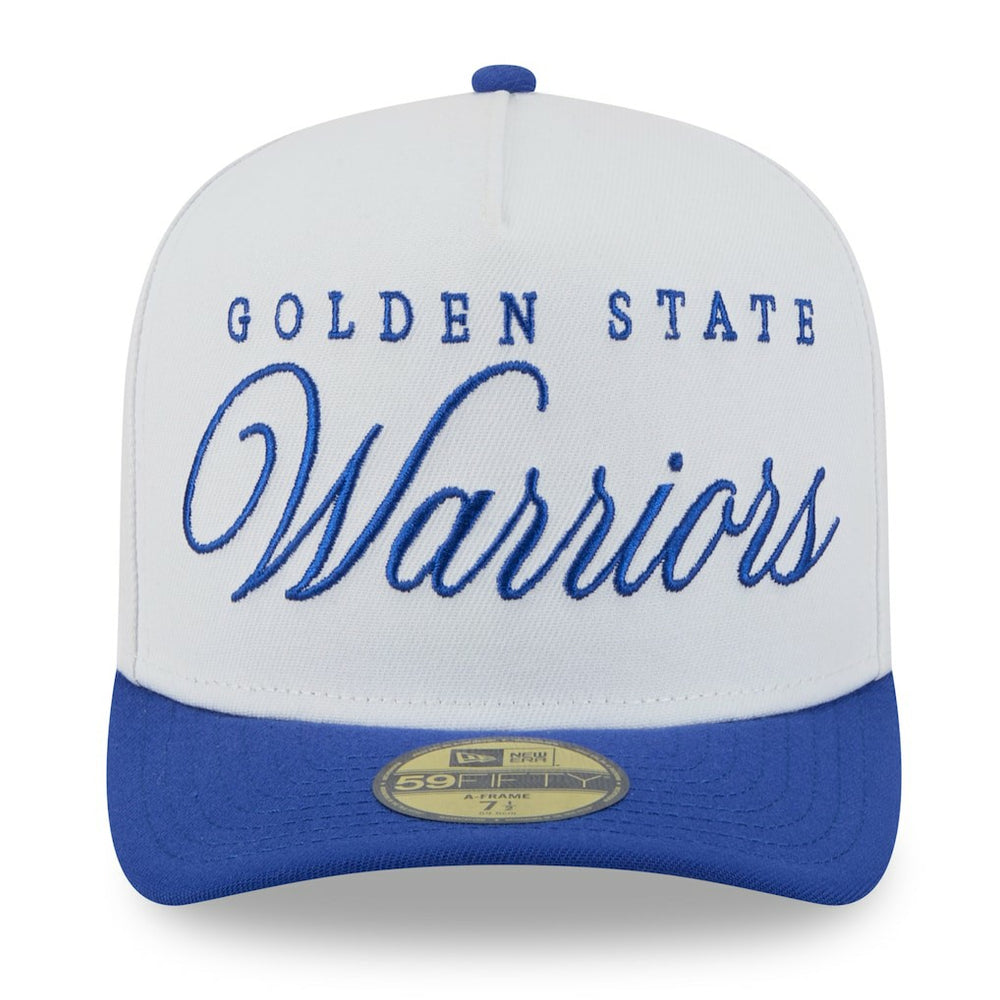 NBA Golden State Warriors 2025 NBA Draft A-Frame 59FIFTY Fitted Hat sale